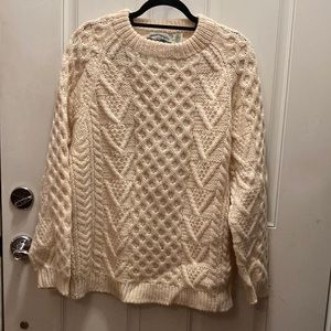 Aran crafts Merino wool sweater